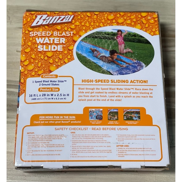 Banzai Speed Blast Water Slide 5 - 12 Years - Picture 2 of 5